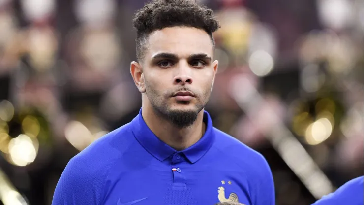 Layvin Kurzawa durante partida entre França e Islândia, pelas Eliminatórias para a Eurocopa de 2020, no dia 25/03/2019. Foto: Anthony Bibard
