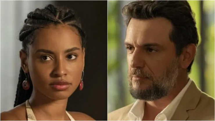 Molina (Rodrigo Lombardi) e Viola (Gabz) em Mania de Você -Fotos: Reprodução/TV Globo 
