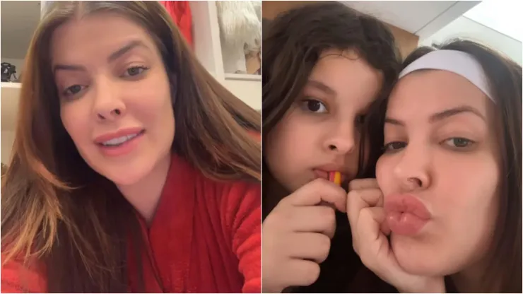 Jaquelline e a filha Bella Grohalski - Fotos: Instagram/Jaquelline 
