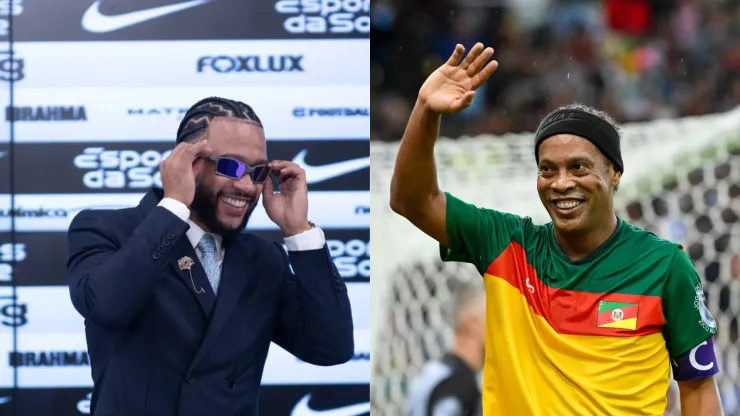 Memphis Depay revela que Ronaldinho Gaúcho é seu ídolo de infância. FOTO: IMAGO IMAGES
