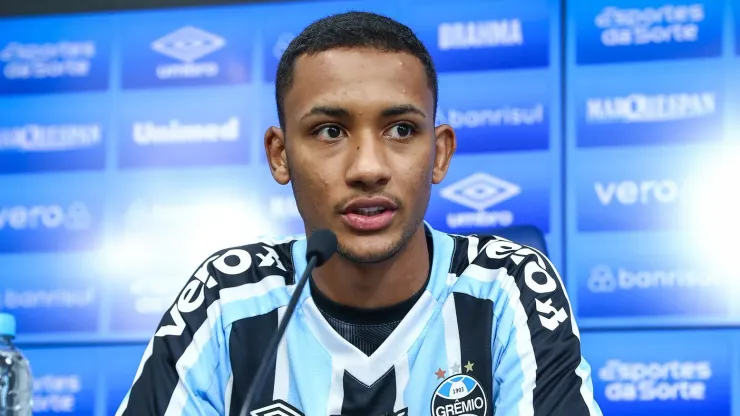 André Henrique no Grêmio. Foto: Lucas Uebel/Grêmio 
