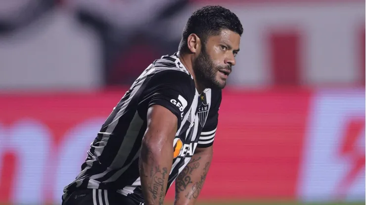 Hulk jogador do Atletico-MG durante partida contra o Sao Paulo no estadio Morumbi pelo campeonato Copa Do Brasil 2024. 
