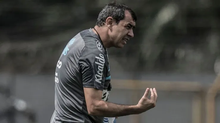 Fabio Carille durante treinamento do Santos Ivan Storti/Flickr/Santos F.C. 