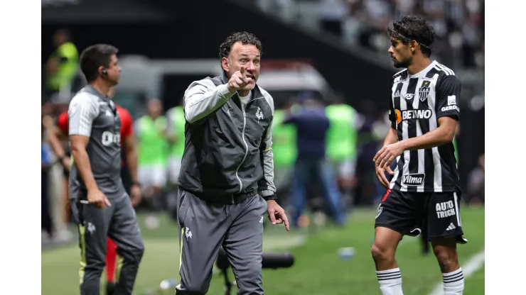 Gabriel Milito tecnico do Atletico-MG durante partida contra o Vasco no estadio Arena MRV pelo campeonato Brasileiro A 2024 