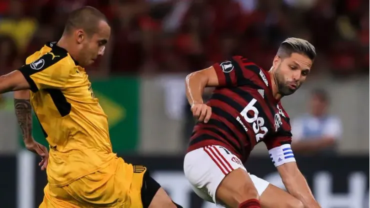 Flamengo x Peñarol pela Libertador. Foto: Bruna Prado/Getty Images
