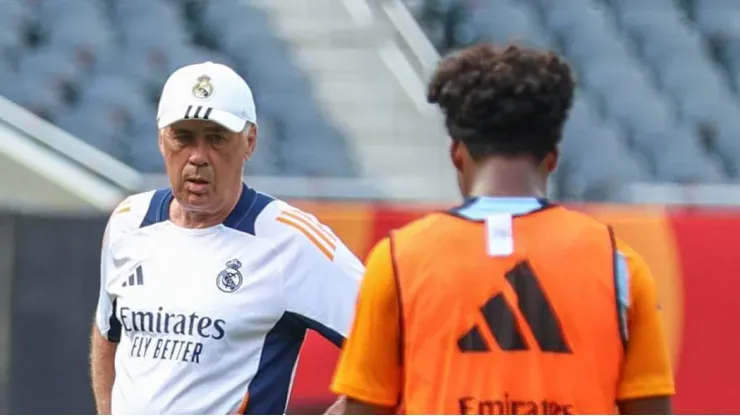 - Ancelotti e Endrick
