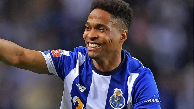 Wendell comemorando gol durante partida entre Porto e Sporting, pelo Campeonato Português, no Estádio do Dragão, no dia 30/04/2024
