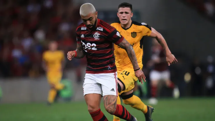 Flamengo x Peñarol em 2019. Foto: Bruna Prado/Getty Images
