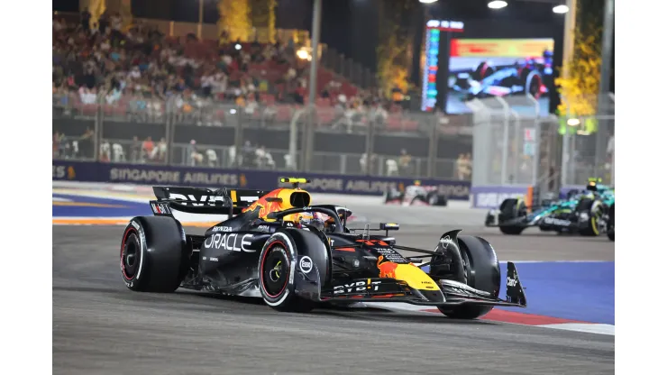 Sergio Pérez em Marina Bay, Singapura
