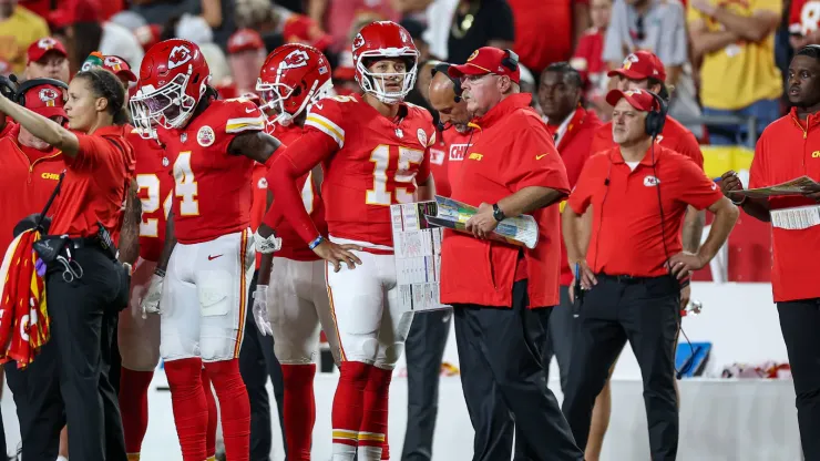 Andy Reid e Patrick Mahomes. Foto: IMAGO / ZUMA Press Wire 