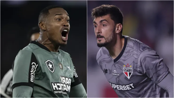 John, goleiro do Botafogo e Rafael, do São Paulo. Foto: Jorge Rodrigues/Ettore ChiereguiniAGIF
