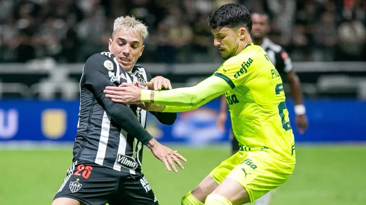 MG - BELO HORIZONTE - 17/06/2024 - BRASILEIRO A 2024, ATLETICO-MG X PALMEIRAS - Saravia jogador do Atletico-MG durante partida contra o Palmeiras no estadio Arena MRV pelo campeonato Brasileiro A 2024. Foto: Fernando Moreno/AGIF
