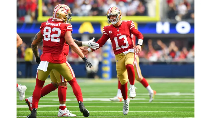 San Francisco 49ers quarterback Brock Purdy. Foto de Brian Rothmuller/Icon Sportswire
