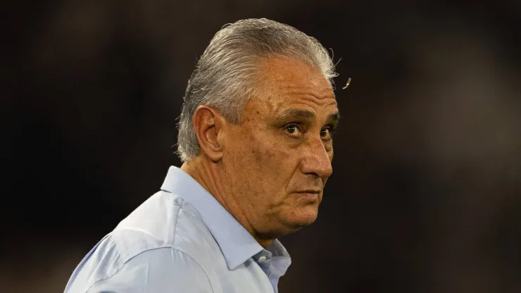 Tite durante partida entre Botafogo X Flamengo, no Estádio Nílton Santos, pelo Campeonato Brasileiro, no dia 18/08/2024. Foto: Ruano Carneiro 
