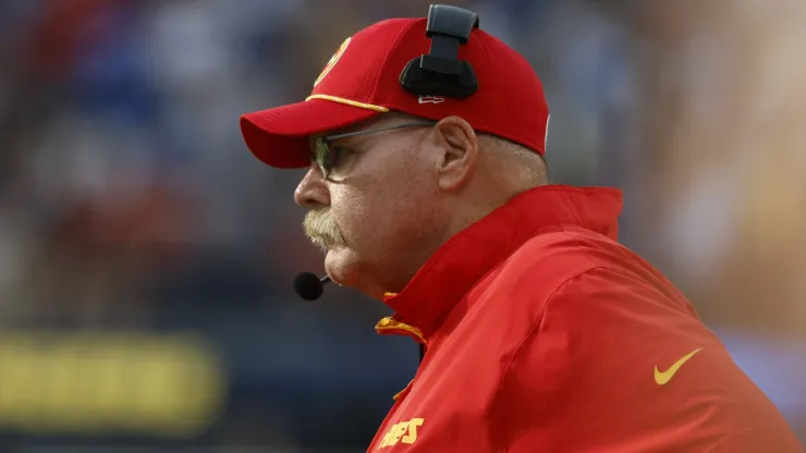 Kansas City Chiefs head coach Andy Reid em ação Foto: /CSM Inglewood United States of America
