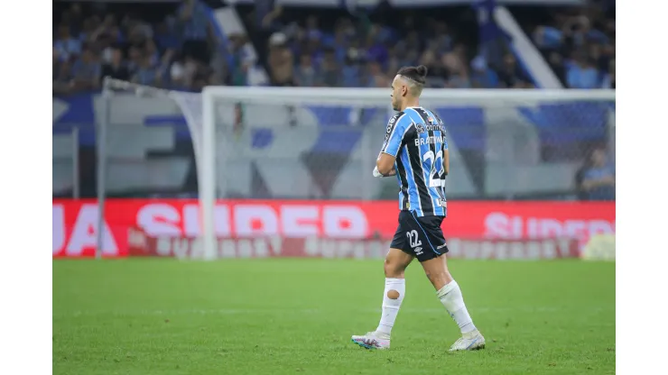 RS - PORTO ALEGRE - 22/09/2024 - BRASILEIRO A 2024, GREMIO X FLAMENGO - Braithwaite jogador do Gremio durante partida contra o Flamengo no estadio Arena do Gremio pelo campeonato Brasileiro A 2024. Foto: Maxi Franzoi/AGIF