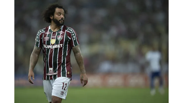 Marcelo jogador do Fluminense durante partida contra o Cruzeiro. Foto: Jorge Rodrigues/AGIF
