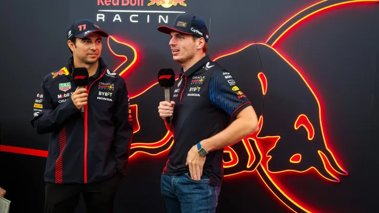 Sergio Péres e Verstappen no GP do Brasil (2023)
