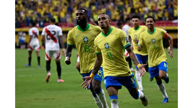 Brasil 4 x 0 Peru pelas Eliminatórias da Copa Do Mundo de 2026. Foto: Mateus Bonomi/AGIF