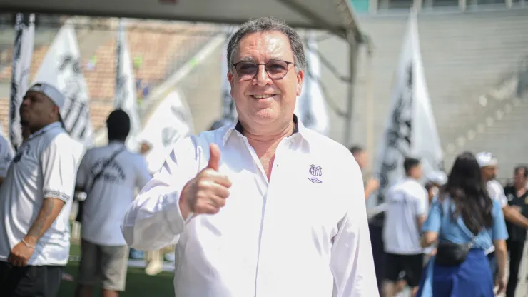 Marcelo Teixeira durante evento da 3ª camisa do Santos
