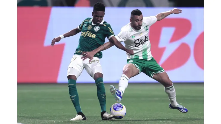 SP - SAO PAULO - 23/06/2024 - BRASILEIRO A 2024, PALMEIRAS X JUVENTUDE - Estevao jogador do Palmeiras durante partida contra o Juventude no estadio Arena Allianz Parque pelo campeonato Brasileiro A 2024. Foto: Marcello Zambrana/AGIF
