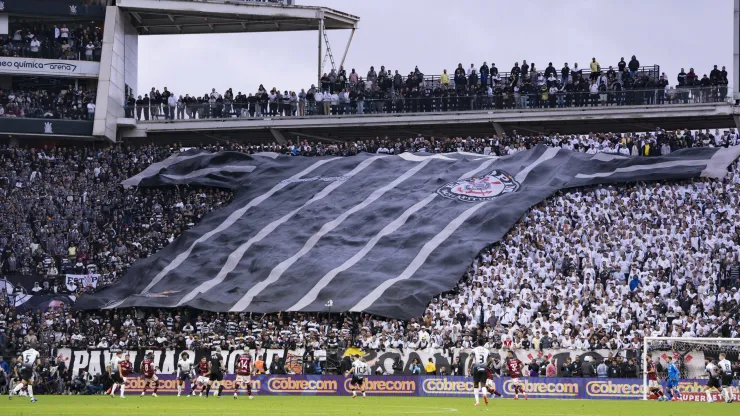 Torcida do Corinthians em jogo contra o Flamengo pela Copa do Brasil 2024. Foto: Richard Callis/Sports 
