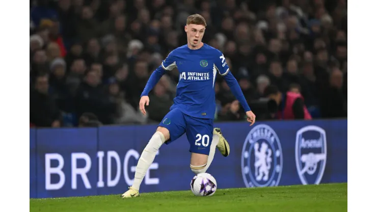 LONDON, ENGLAND - MARCH 11: Cole Palmer of Chelsea in action during the Premier League match between Chelsea FC and Newcastle United at Stamford Bridge on March 11, 2024 in London, England. (Photo by Mike Hewitt/Getty Images)
