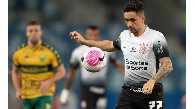 Igor Coronado jogador do Corinthians durante partida contra o Cuiabá na Arena Pantanal pelo Campeonato Brasileiro A 2024. Foto: Gil Gomes/AGIF