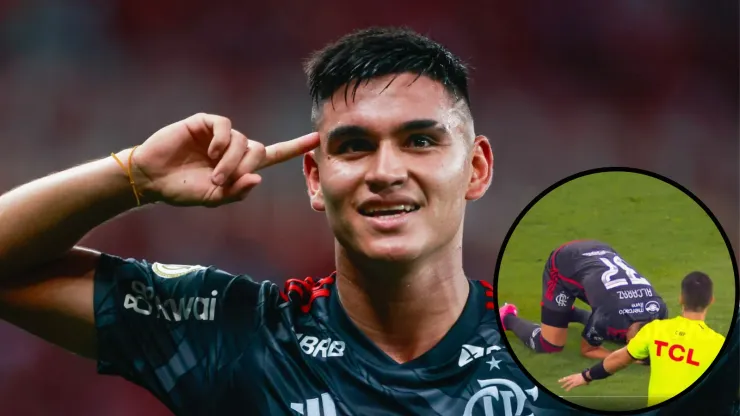 Alcaraz foi o grande personagem da vitória do CRF diante do Inter - Foto: Luiz Erbes/AGIF e Reprodução/SporTV