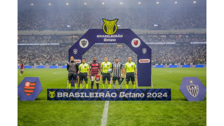 Atlético Mineiro x Flamengo BELO HORIZONTE, MG - 03.07.2024: ATLÉTICO MINEIRO X FLAMENGO - Match between Atlético Mineiro and Flamengo valid for the fourteenth round of the 2024 Brazilian Championship, on the evening of this fourth day 03, held at Arena MRV, Belo Horizonte, Brazil. Photo: Allan Calisto/Fotoarena x2569246x PUBLICATIONxNOTxINxBRA AllanxCalisto
