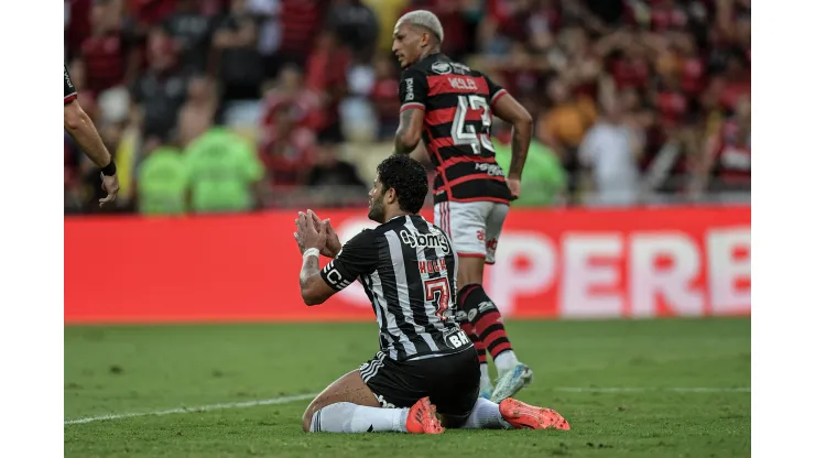 Hulk jogador do Atlético-MG durante partida contra o Flamengo. Foto: Thiago Ribeiro/AGIF