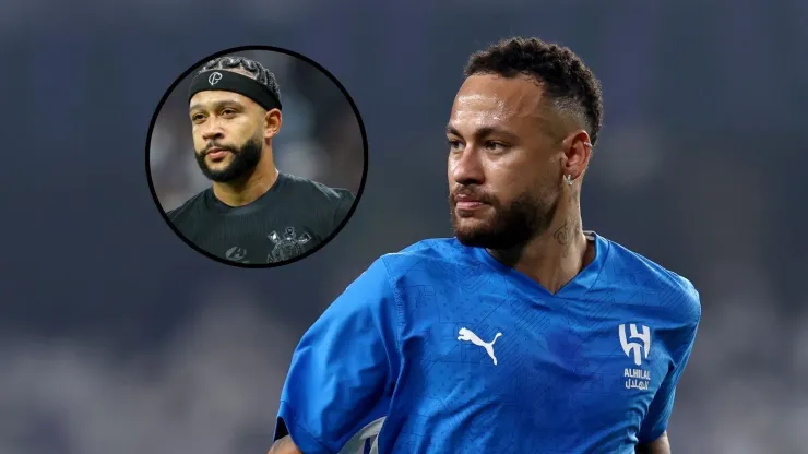 Fotos: Joisel Amaral/AGIF e Francois Nel/Getty Images - Neymar elogiou chegada de Memphis Depay ao Corinthians