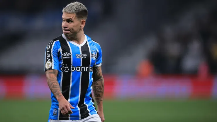 Soteldo jogador do Grêmio durante partida contra o Corinthians pelo Campeonato Brasileiro A 2024. Foto: Ettore Chiereguini/AGIF
