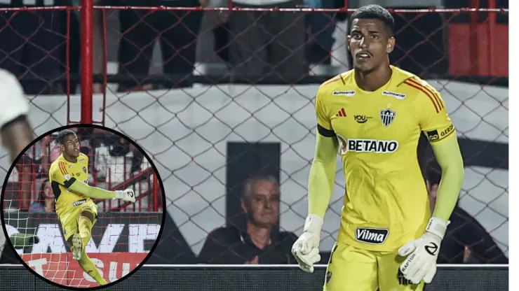 Gabriel Delfim estreou de forma muito segura pelo Galo esta noite em Goiânia - Fotos: Pedro Souza/Atlético
