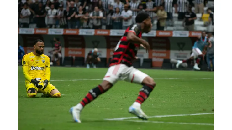 Everson jogador do Atletico durante partida contra o Flamengo. Foto: Fernando Moreno/AGIF