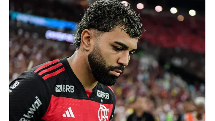 Gabigol jogador do Flamengo durante partida contra o Corinthians pelaCopa Do Brasil 2024. Foto: Thiago Ribeiro/AGIF