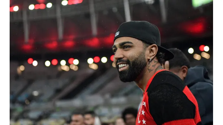 Gabigol jogador do Flamengo antes da partida contra o Atlético-MG no Maracanã pelo Campeonato Brasileiro A 2024.  Foto: Thiago Ribeiro/AGIF