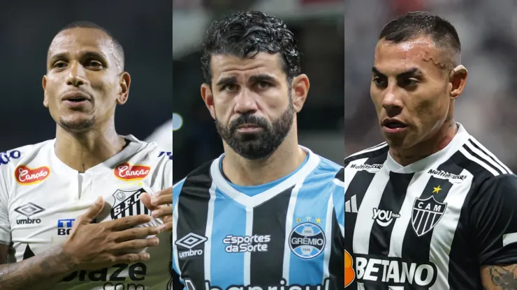 Jogadores que ficarão livres no mercado em dezembro. Foto: Robson Mafra/Gilson Lobo/AGIF
