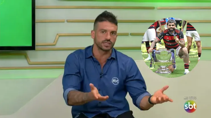 Por causa de uma foto de Gabigol, profissional do Flamengo foi afastado; veja o motivo - Foto: SBT e AGIF