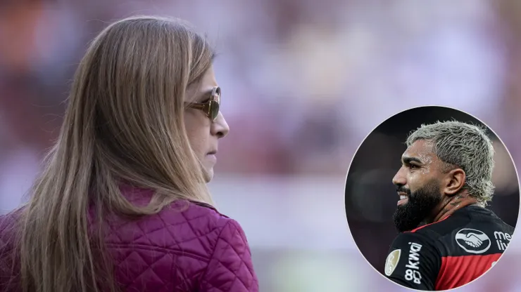 Ao UOL, Leila abriu o jogo e explicou por que Gabigol não veio ao Palmeiras - Fotos: Jorge Rodrigues e Thiago Ribeiro/AGIF