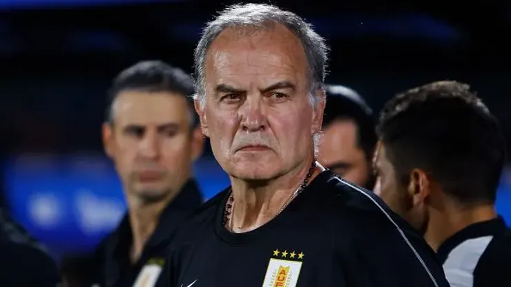 Marcelo Bielsa durante partida entre Colômbia e Uruguai, pelas Eliminatórias para a Copa do Mundo de 2024. Foto: Ernesto Ryan
