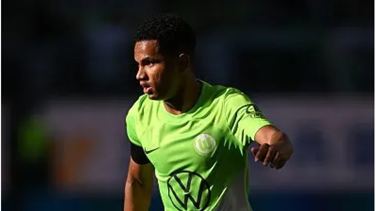 WOLFSBURG, GERMANY - SEPTEMBER 16: Rogério of Wolfsburg in action during the Bundesliga match between VfL Wolfsburg and 1. FC Union Berlin at Volkswagen Arena on September 16, 2023 in Wolfsburg, Germany. (Photo by Stuart Franklin/Getty Images)
