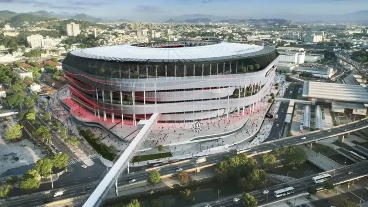 Foto: Divulgação - Projeto do estádio do Flamengo
