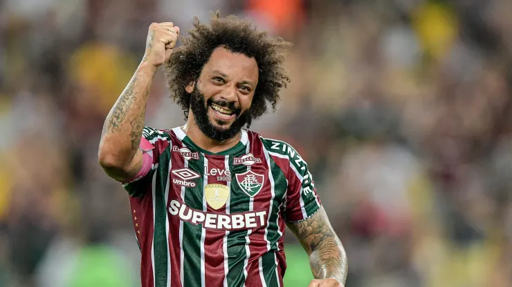 Marcelo jogador do Fluminense durante partida. Foto: Thiago Ribeiro/AGIF
