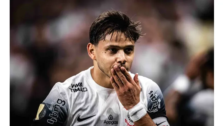 Romero comemorando gol pelo Corinthinas diante do Mirassol pelo Campeonato Paulista 2025. Foto: Leonardo Lima/AGIF