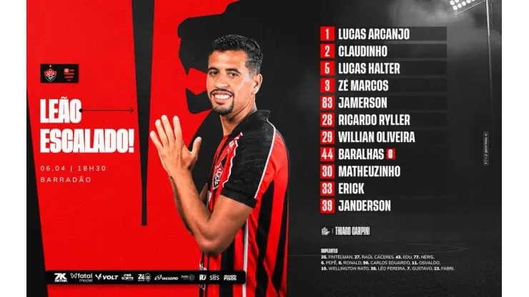 Foto: Vitória/X