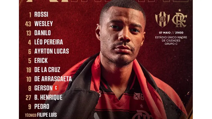 Foto: Flamengo/X