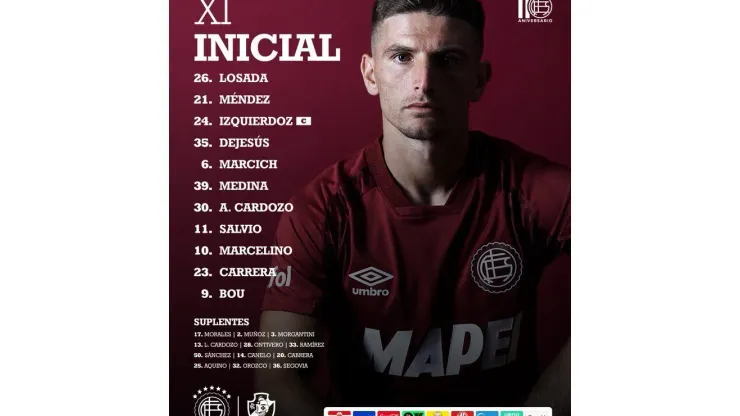 Foto: Lanús/X