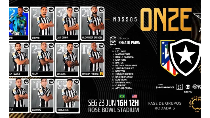 Foto: Botafogo/X