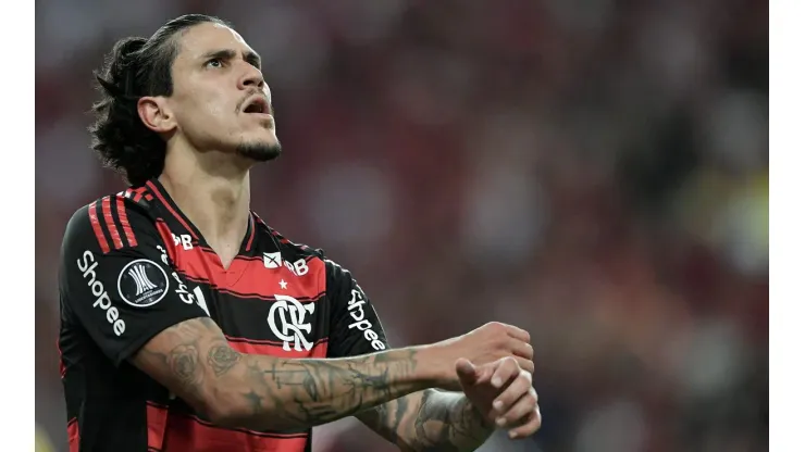 RJ - RIO DE JANEIRO - 28/05/2025 - COPA LIBERTADORES 2025, FLAMENGO X DEPORTIVO TACHIRA - Pedro jogador do Flamengo durante partida contra o Deportivo Tachira no estadio Maracana pelo campeonato Copa Libertadores 2025. Foto: Thiago Ribeiro/AGIF